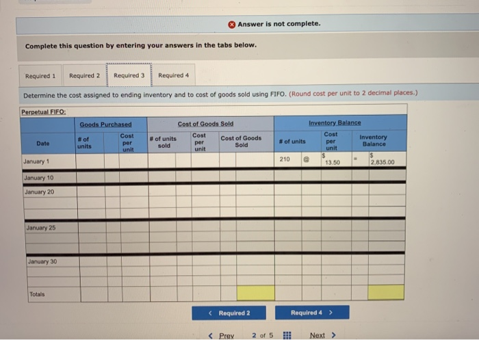 Acquired at Cost Units sold at Retail Jan. 1 Beginning inventory 210