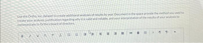 for preparing the disclosure. Who are the key stakeholders of the analysis?