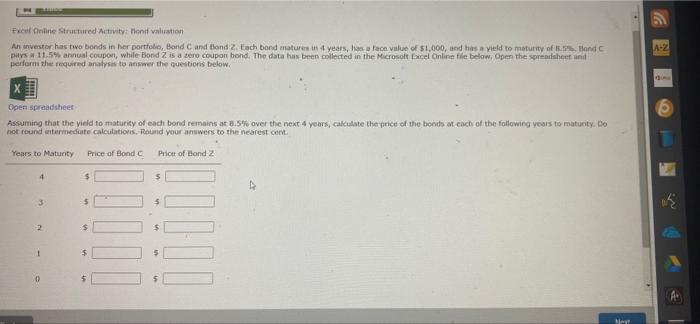 Show work please This is all the information there is . Excel