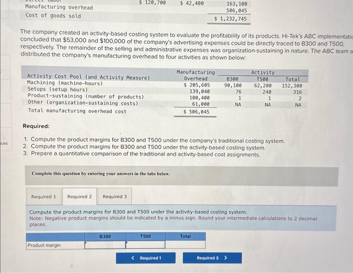 the company's advertising expenses could be directly traced to B300 and T500.