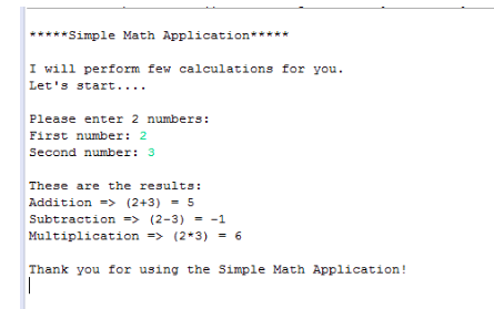 was using double as my data type. Exercise A: (Personal Information) Refer