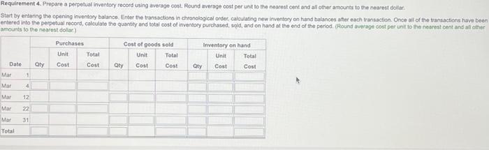 record sing average cost. Round average cost per unit to the nearest
