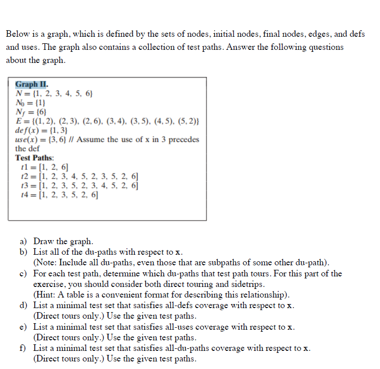  Below is a graph, which is defined by the sets of