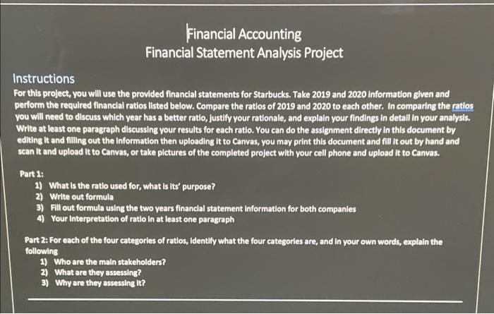 Need help with solving part 2 only. i have the categories listed