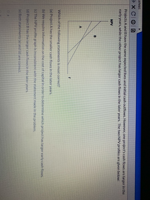  X anvas XC Projects A and B have the same expected