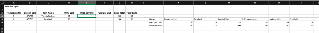 I have attached the spreadsheet needed to answer the following question. 3.
