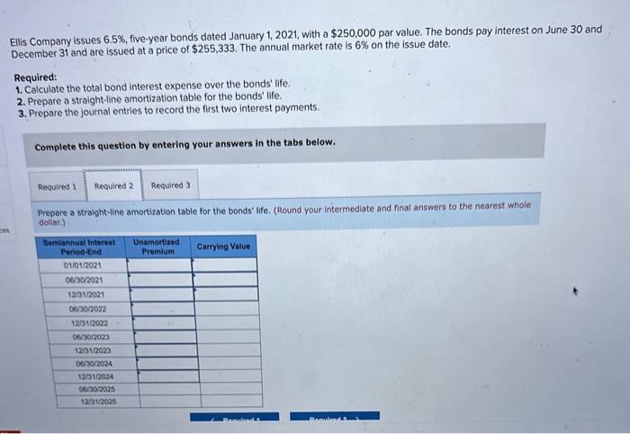 a $250,000 par value. The bonds pay interest on June 30 and