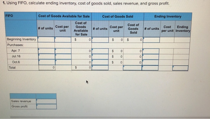and LIFO. Using the same tranaction sheet for each as you see