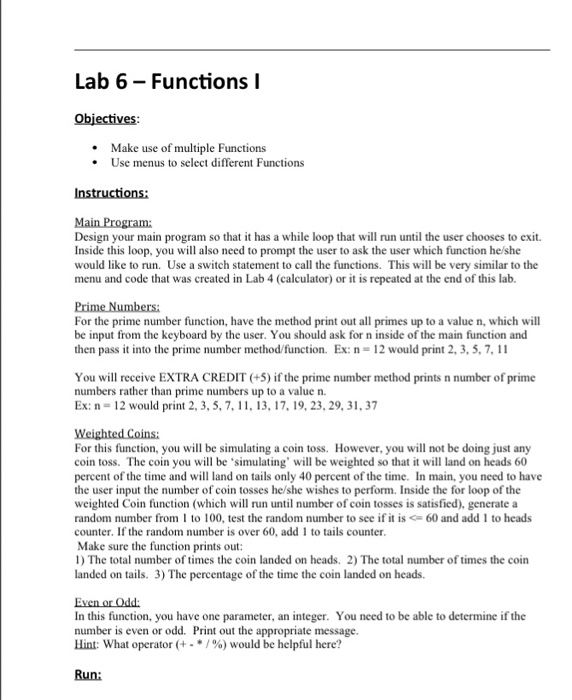 C++ (please dont answer unless you completly understand) Lab 6 -