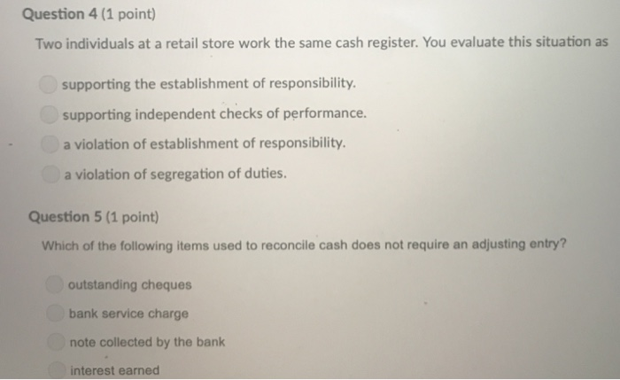  question 4.5and 6 Question 4 (1 point) Two individuals at a