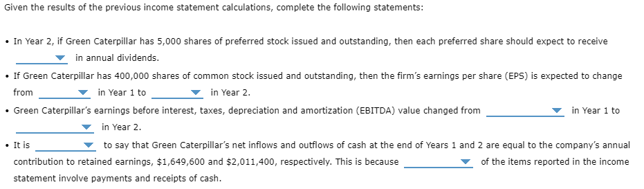 to the nearest whole dollar. Given the results of the previous income