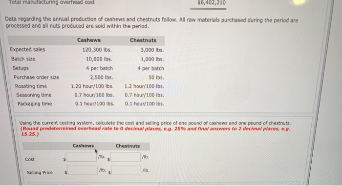 of different nuts. The company buys nuts from around the world and
