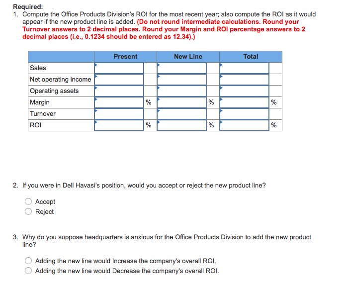 that new product line," said Dell Havasi, manager of Billings Company's Office