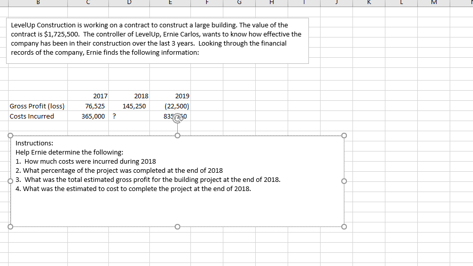  B E LevelUp Construction is working on a contract to construct