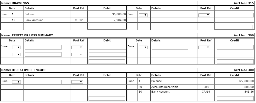 615 Depreciation 620 Discounts Given 625 Electricity 630 Freight Expense 635 Insurance