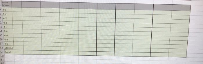 cash 1-4 Service & Sales Revenue Service Revenue $6,000 Sales Rev $50,000;