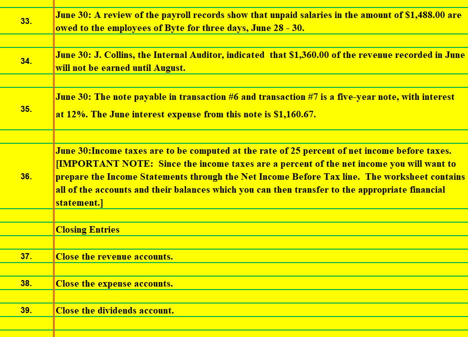 \begin{tabular}{l|l} \hline 26. & June 30: Paid a cash dividend of S0.24