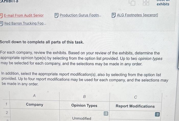  E-mail From Audit Senior Red Barron Trucking Foo... Scroll down to