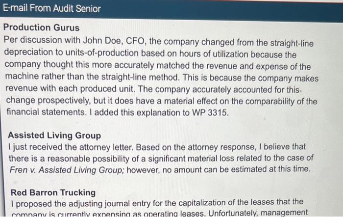 Based on your review of the exhibits, determine the appropriate opinion type(s)