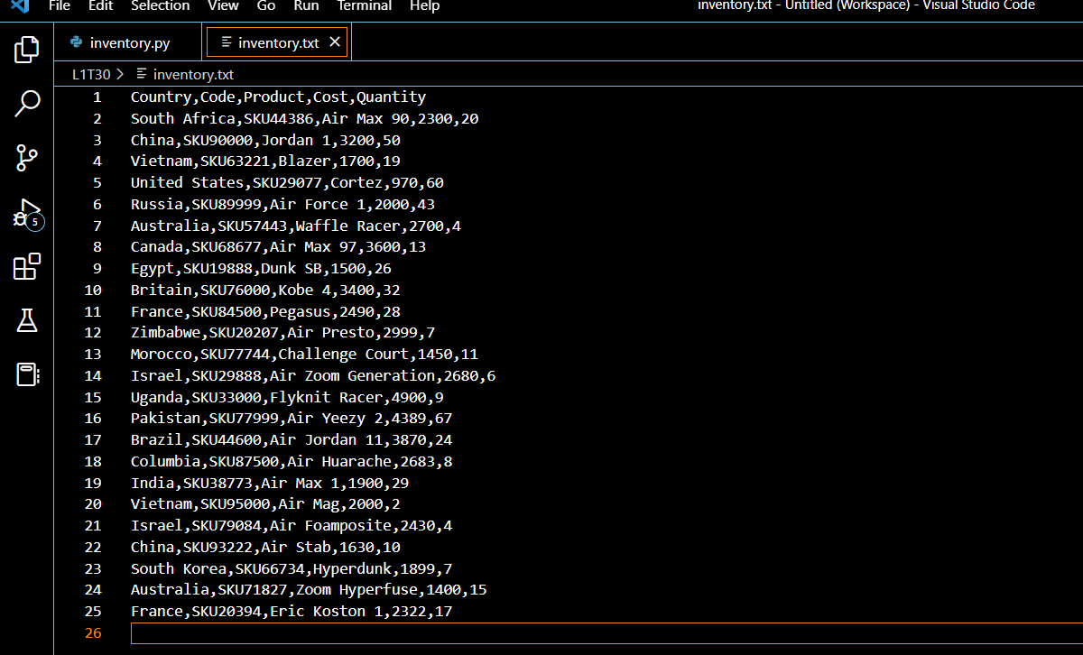 Line numbers needs to be adjusted and how the adjusted code line