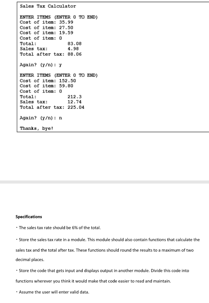 THE PICTURES. ALSO THERE IS SPECIFICATION LISTED THAT ARE REQUIRED TO BE