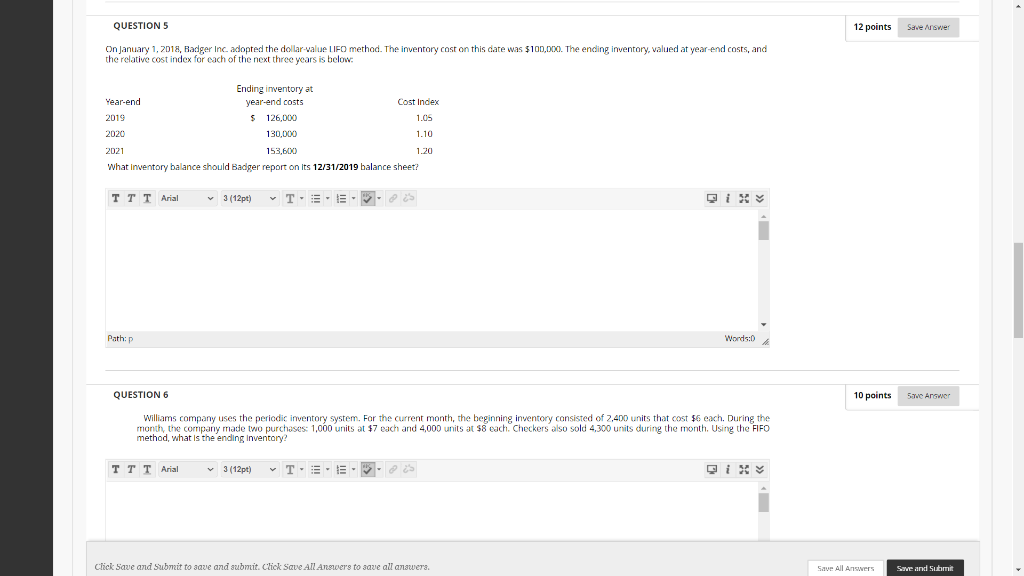  QUESTION 5 12 points Save Answer On January 1, 2018, Radger