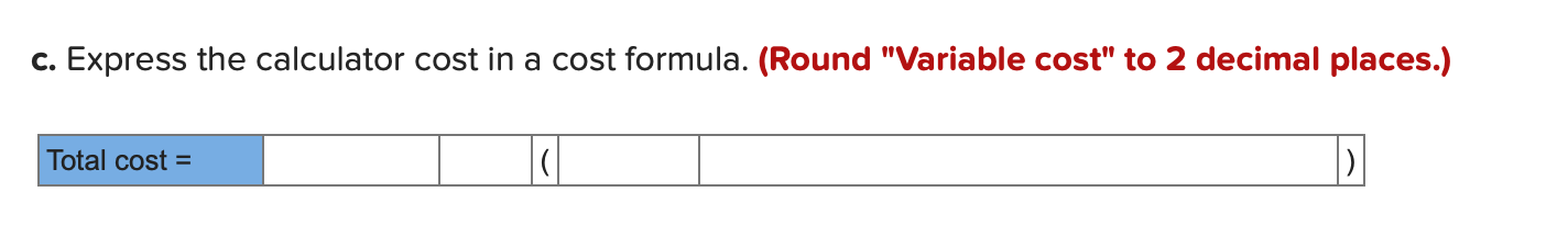 Tools manufactures calculators. Costs incurred in making 12,500 calculators in February included