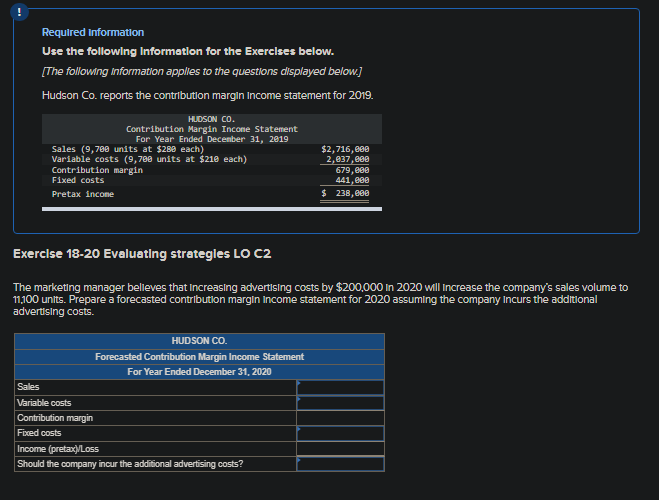 Variable costs (9,700 units at $210 each) Contribution margin Fixed costs Pretax