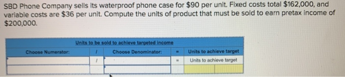 helpppp please with these 3 short problems :// SBD Phone Company sells
