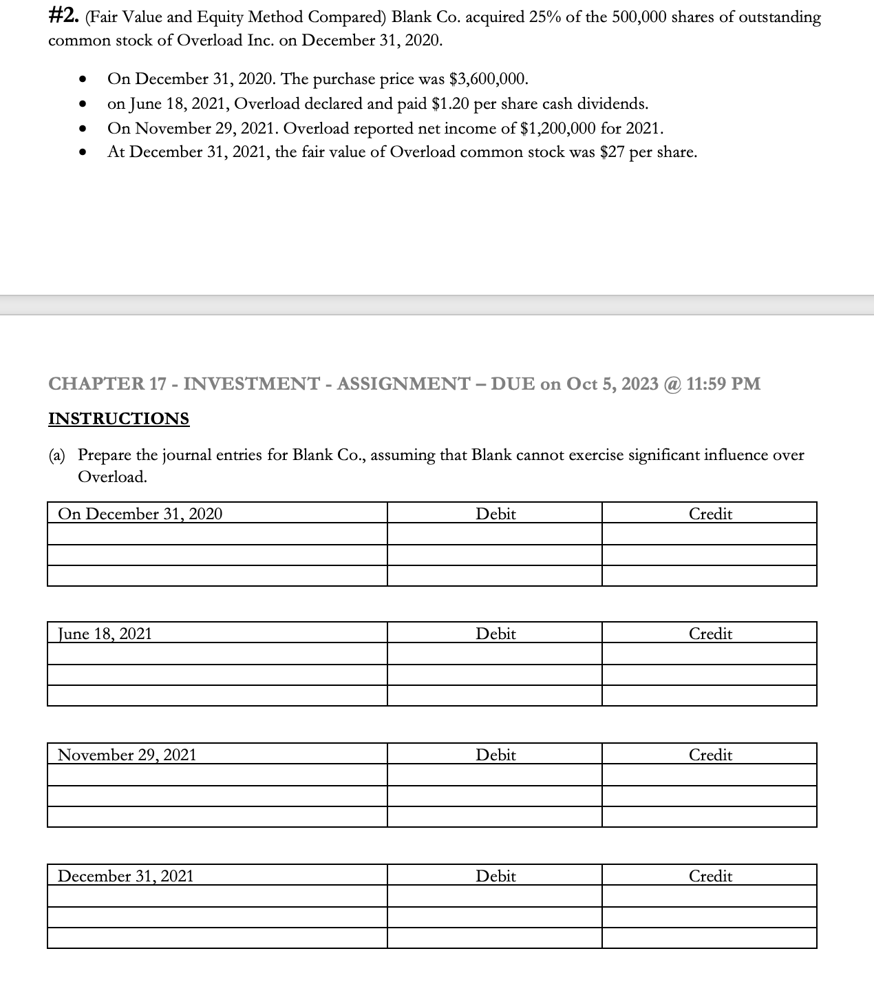 of the 500,000 shares of outstanding common stock of Overload Inc. on