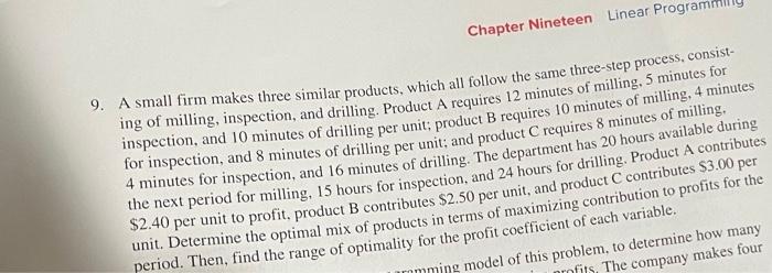 holiday season. The owner must decide how many bags of deluxe mix