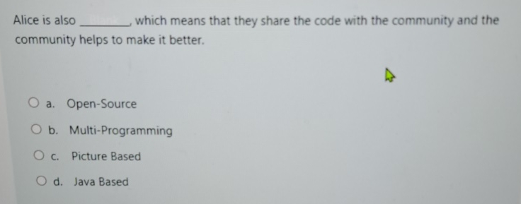  Alice is also which means that they share the code with