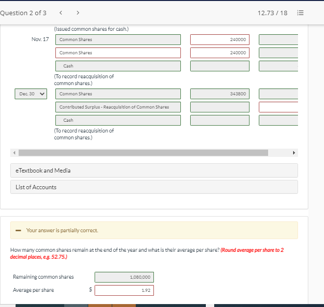 h Question 2 of 3 12.73 / 18 6 Blossom Ltd. had