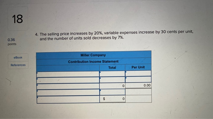 income $ 72,000 Required: Prepare a new contribution format income statement under