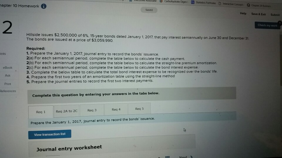work Hartford Research issues bonds dated January 1, 2017, that pay interest
