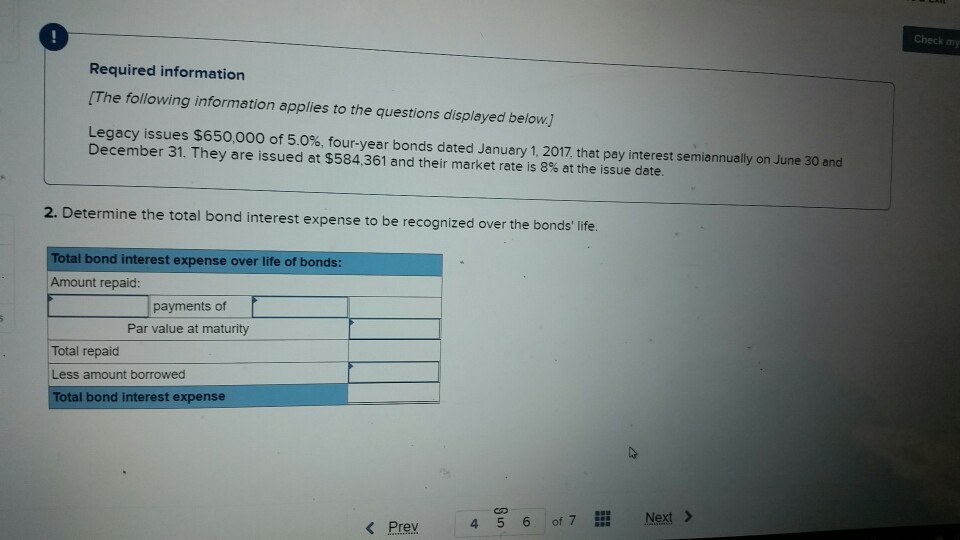 Toble B.4) (Use O par value and an annual contract rate of
