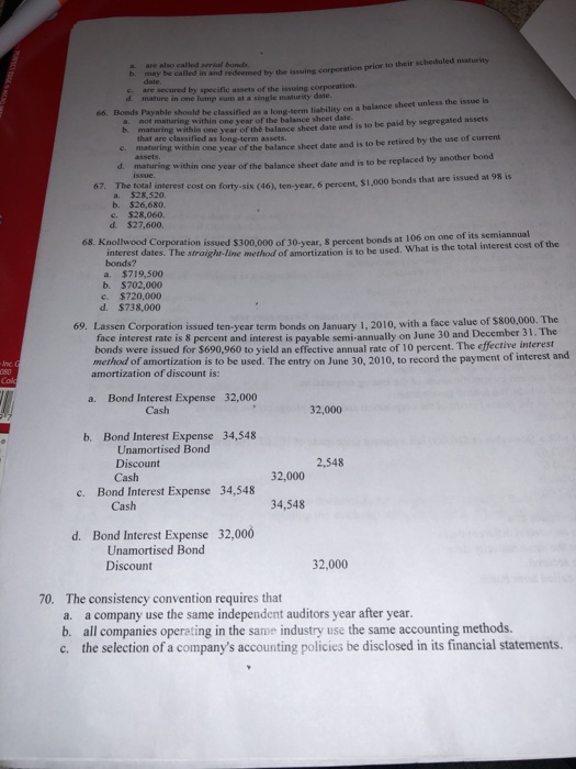  are also called serial bonds b. a may be called in