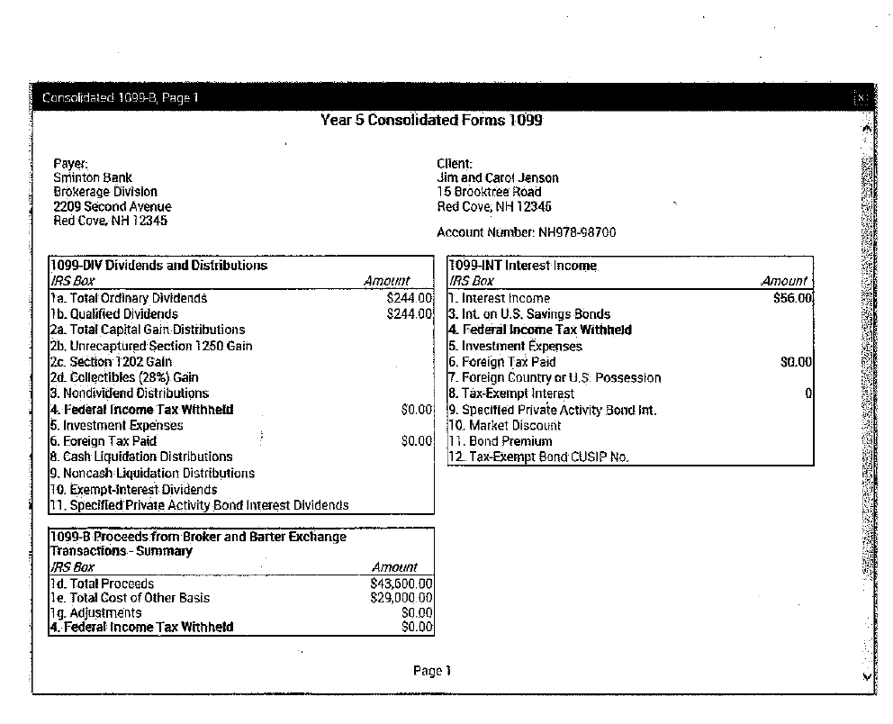 Taxable dividends $ 4. Business income or (deductible loss) $ 5. Capital