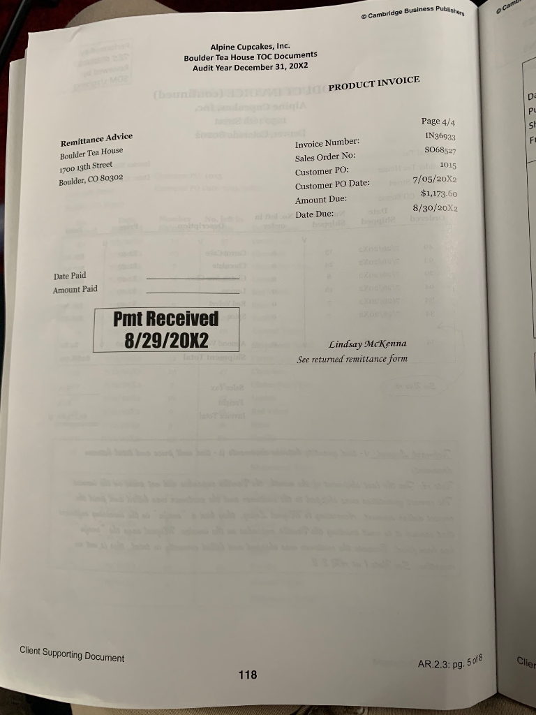 the audit program? b. Did they perform the steps accurately? If not,