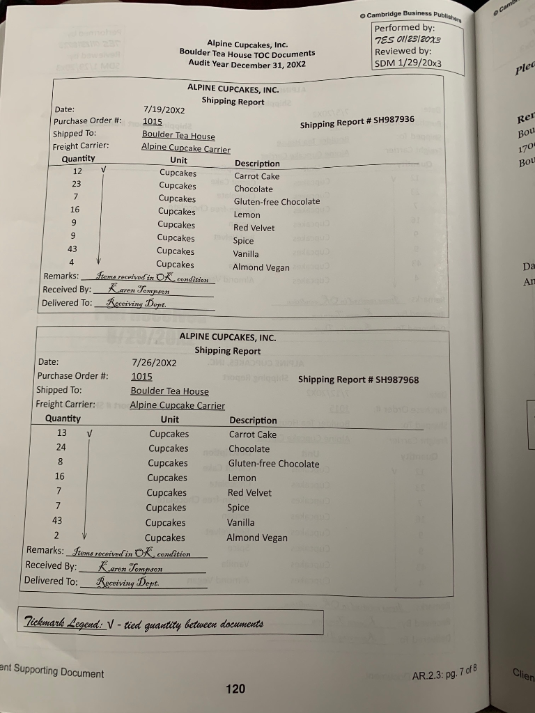 to the extent possible with the information given. C. Do you see