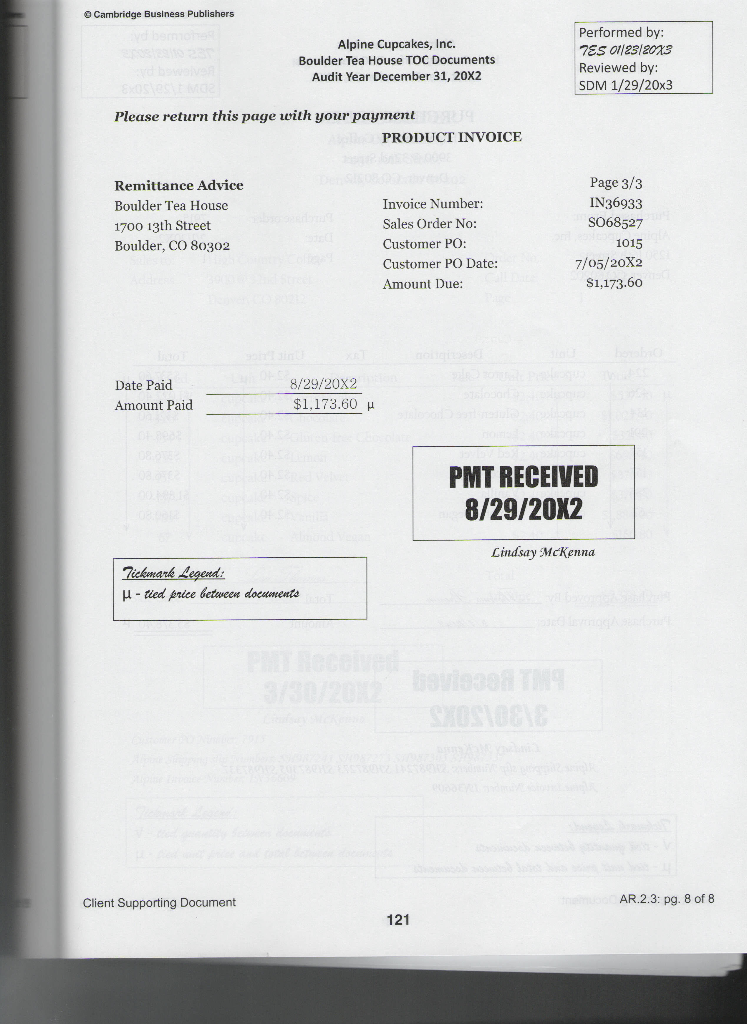 any other issues or problems with the auditors' work or client documentation?