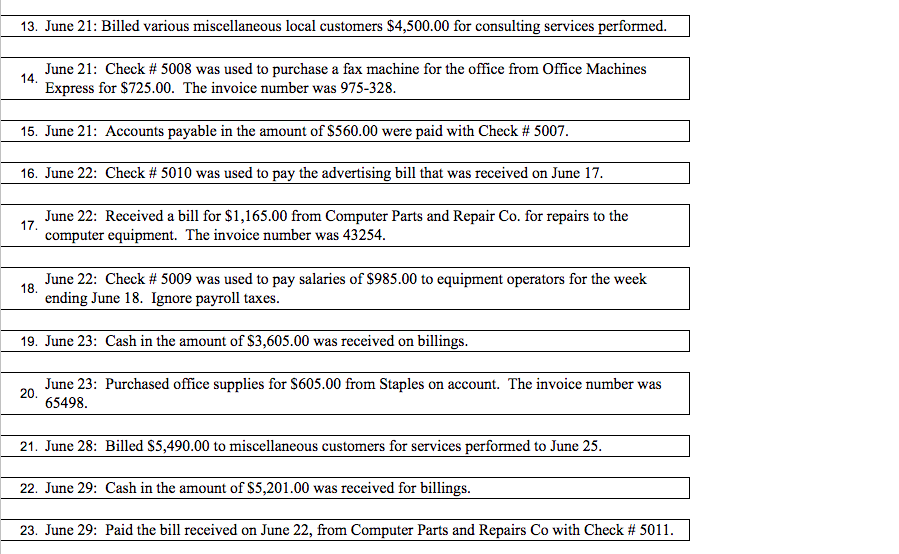 01 1311 Jun 01 1312 Cash 145,429.00 Computer equipment Hudson Bloom invested
