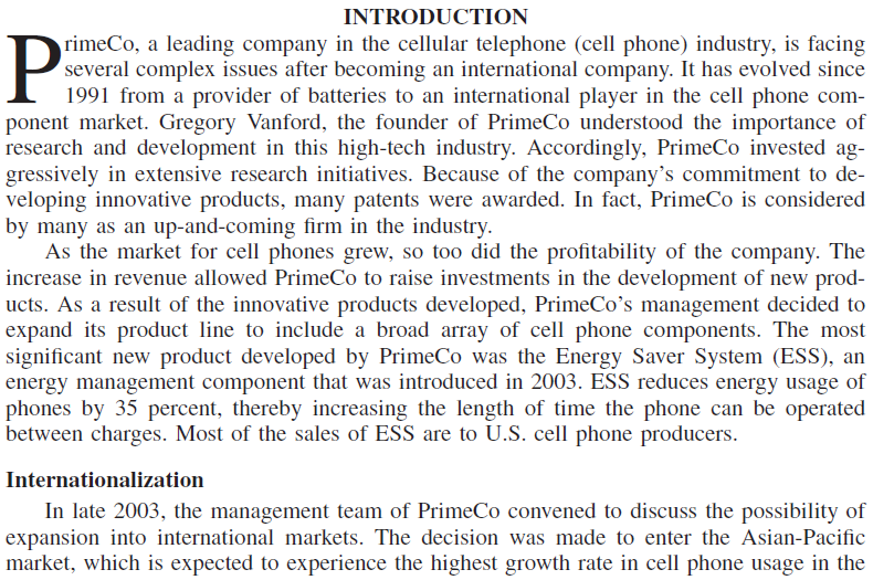  CASE QUESTIONS What factors should James and Gold evaluate when setting