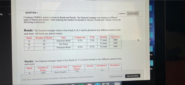 please solve , don't have time pleassse ity QUESTION 1 5 points