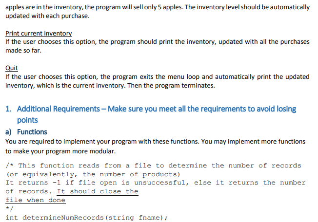 is product data file: A001 Apples 1 0.90 21 A002 Peaches 1