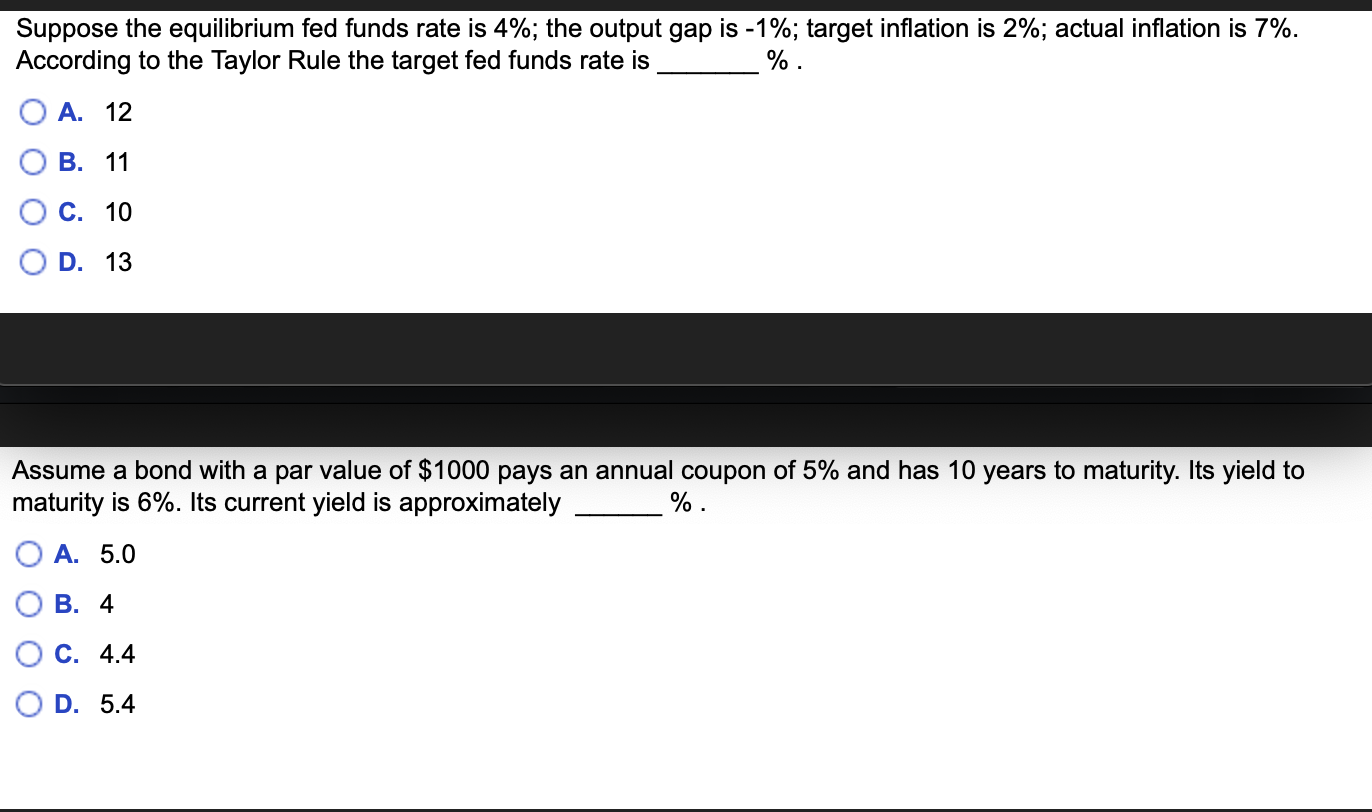  Please answer both questions and show relevant equations/work for both. Thank