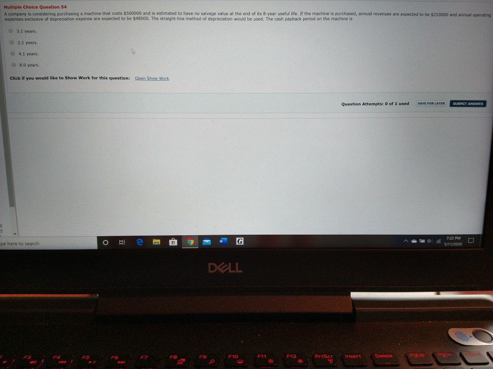  please make the answer easy to read, thank you Multiple Choice