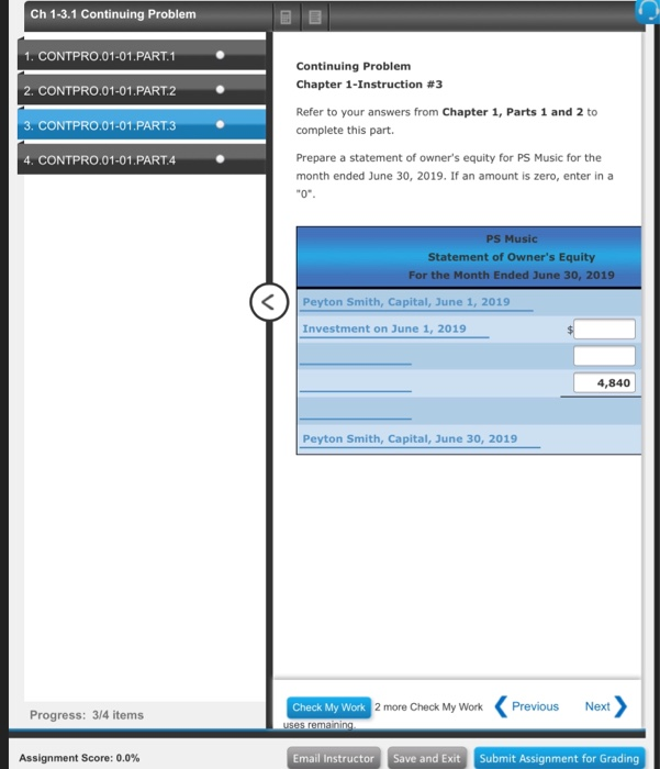  Ch 1-3.1 Continuing Problem 1. CONTPRO.01-01.PART.1 2. CONTPRO.01-01.PART.2 3. CONTPRO.01-01 PART.3