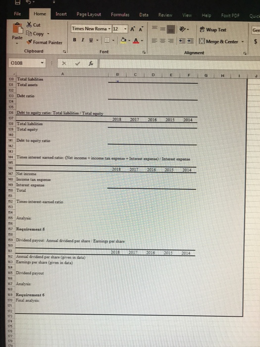 ABC ATHLETIC SUPPLY, INC. 5 Five-Year Financial Summary (Partial; adapted) (Dollar amounts