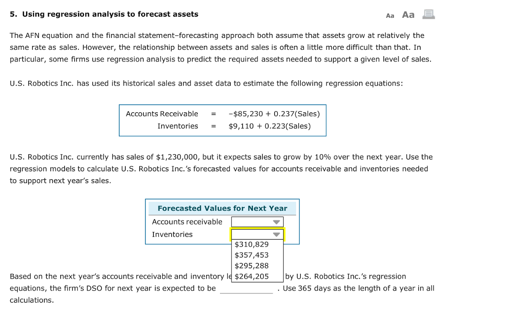 equation and the financial statement-forecasting approach both assume that assets grow at